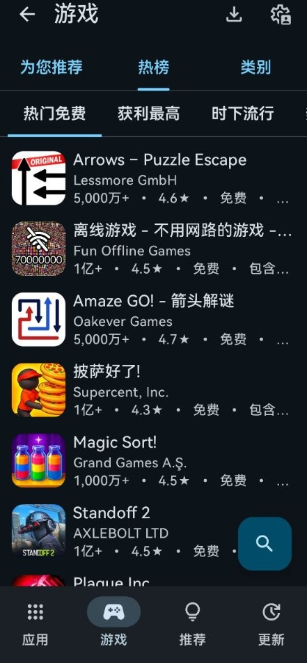 游戏热榜