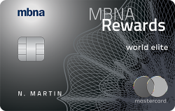 MBNA Rewards World Elite Mastercard（加拿大）